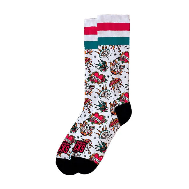 American Socks Liebe tut weh Signatur Socken