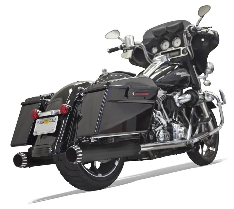 Bassani Xhaust 4" Quiet QNT Megaphone Slip-On Schalldämpfer für Harley