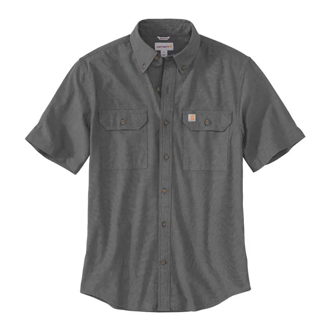 Carhartt Kurzärmeliges Chambray-Arbeitsshirt