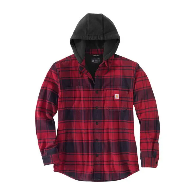 Carhartt Flanell-Hemd mit Kapuze Oxblood