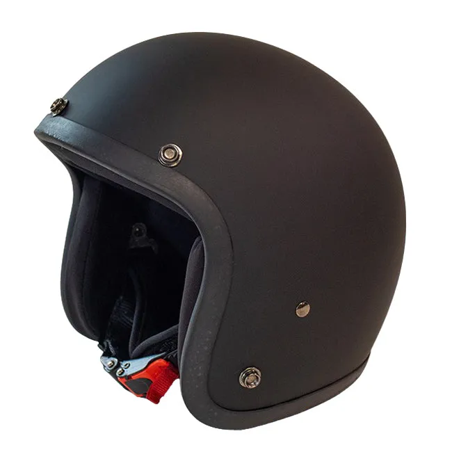 Cavalero Slimline Solid Low Profile Open Jet Helm