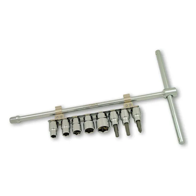 Cruztools 3/8"-Antrieb mit verschiebbarem T-Griff und Steckschlüsseleinsätzen