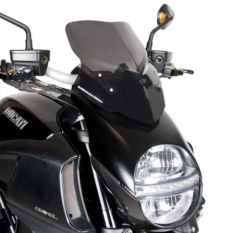 Barracuda Windschild Aerosport Plexiglas für Ducati Diavel 2014-