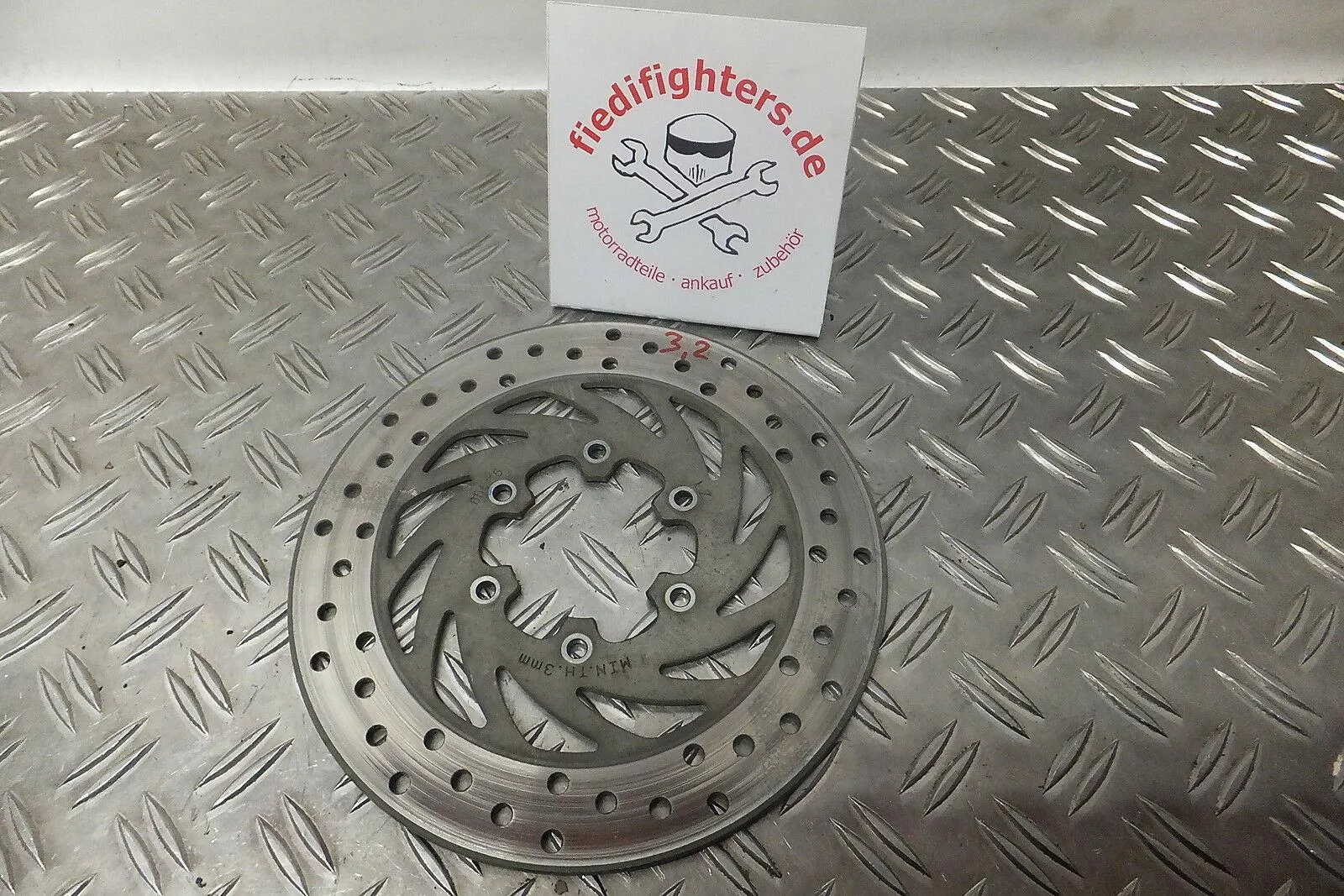 Bremsscheibe hinten 3,2mm Brake Disc Rear Aprilia RS 4 125 TW Ez.2012 12300km