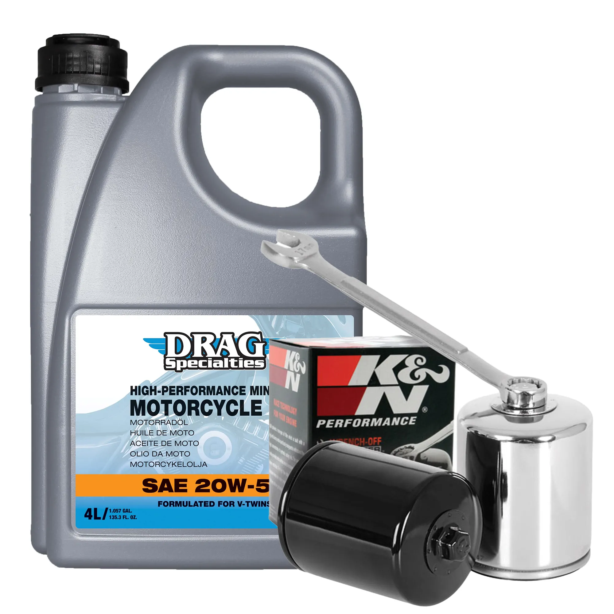 Drag Specialties Service Kit Motoröl & Filter für Harley