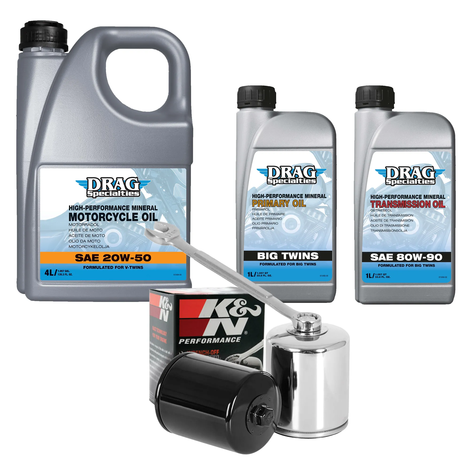 Drag Specialties Service Kit Öle & Filter für Harley