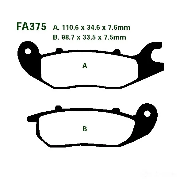 Bremsbelag vorne EBC FA375HH Sinter Sport-Bremsbeläge-104014014