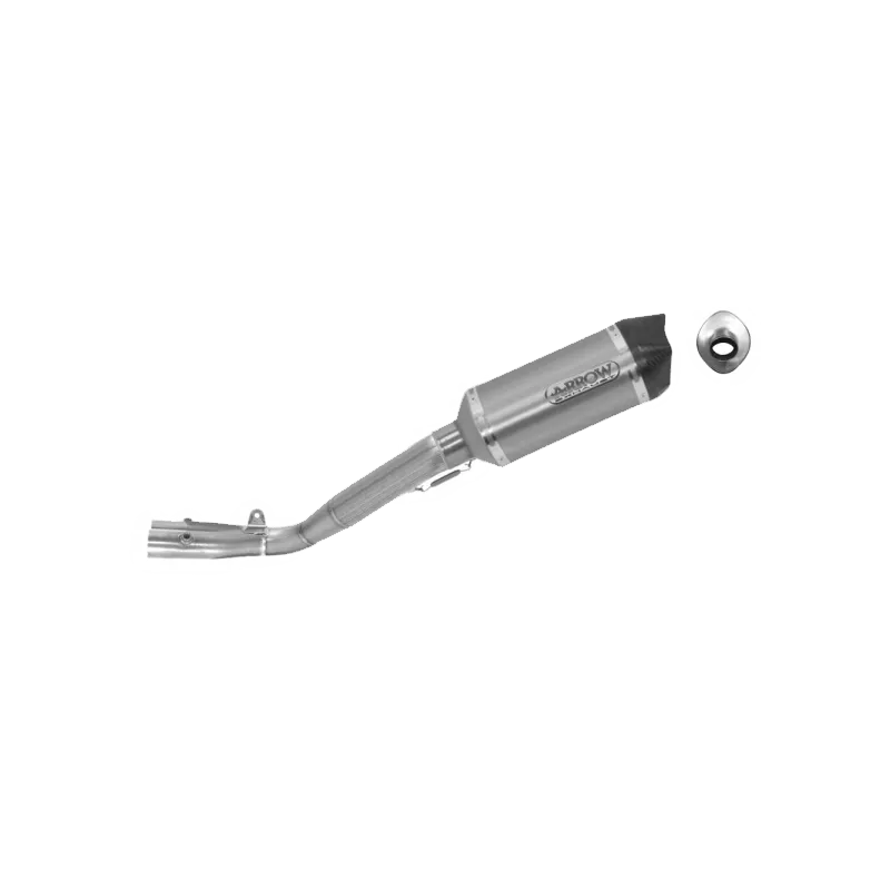ARROW Auspuff Komplettanlage COMPETITION HALF SYSTEM für Yamaha YZF-R1 2017-, Titan