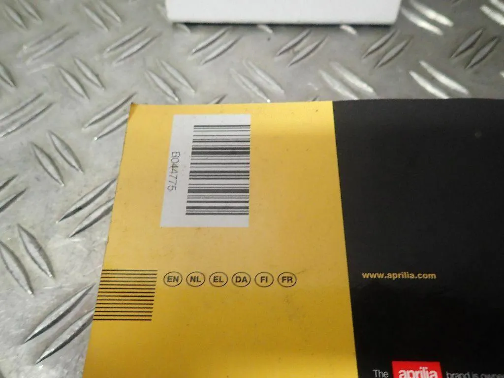 Bedienungsanleitung EN, NL, EL, DA, FI, FR Buch Aprilia Tuono V4 Factory EZ.13