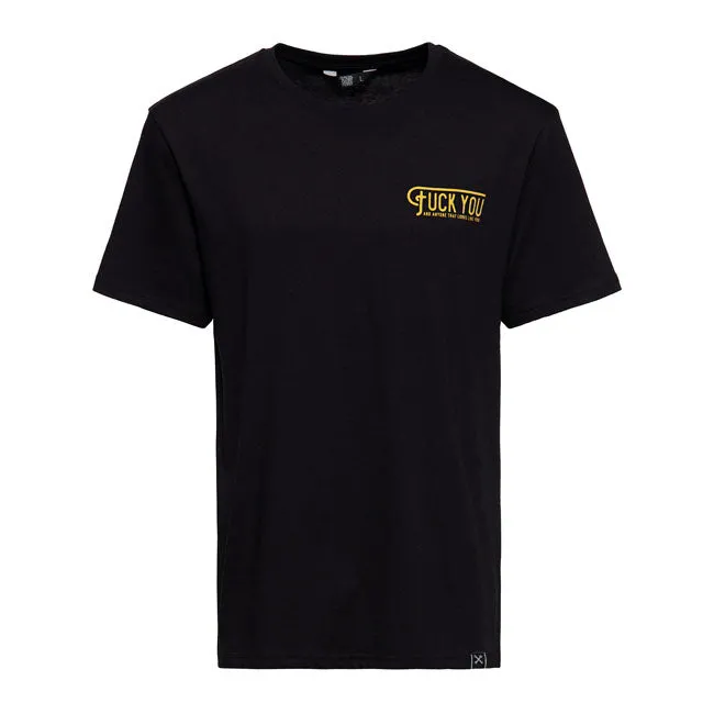 King Kerosin Fuck The Fucking Rules T-Shirt Schwarz