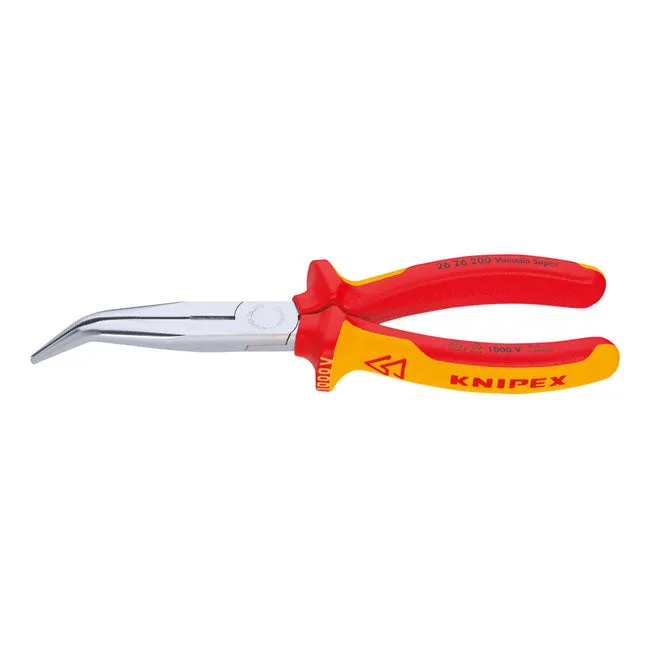 Knipex Spitzzange mit Seitenschneider 45° gewinkelte Spitzen VDE