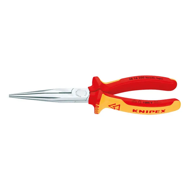 Knipex Flachrundzange mit Seitenschneider VDE