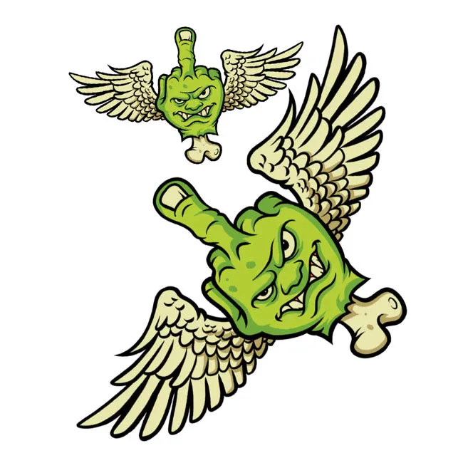 Lethal Threat Fliegende f@#ks Aufkleber