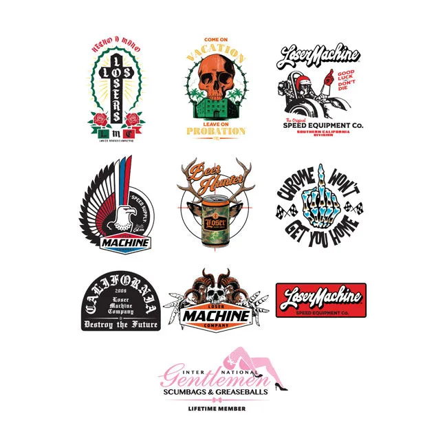 Loser Machine IX Aufkleber Pack