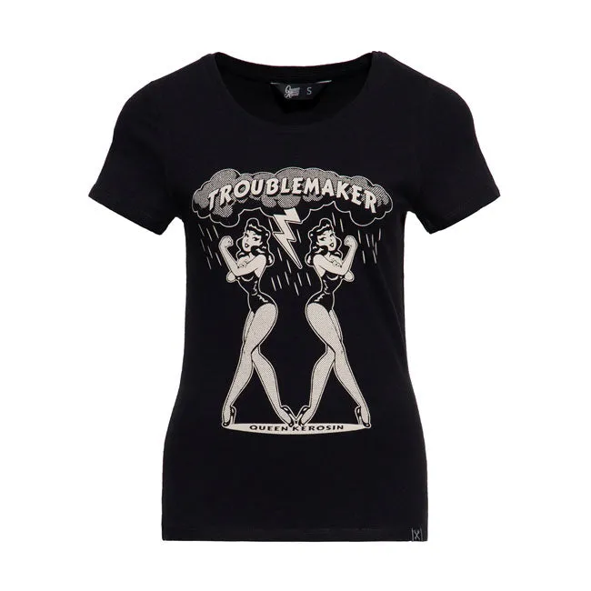 Königin Kerosin Trouble Maker T-Shirt