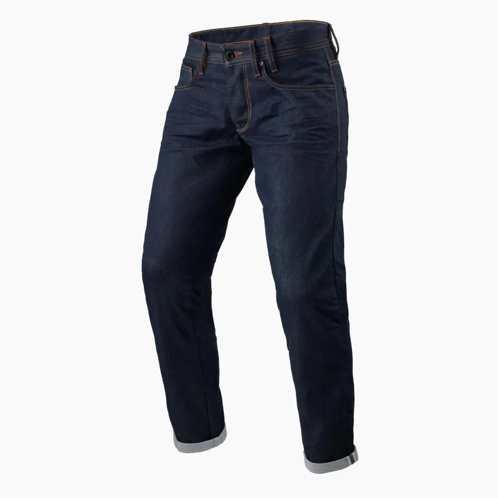 REV'IT! Lewis Selvedge TF Motorrad Jeans Dunkelblau