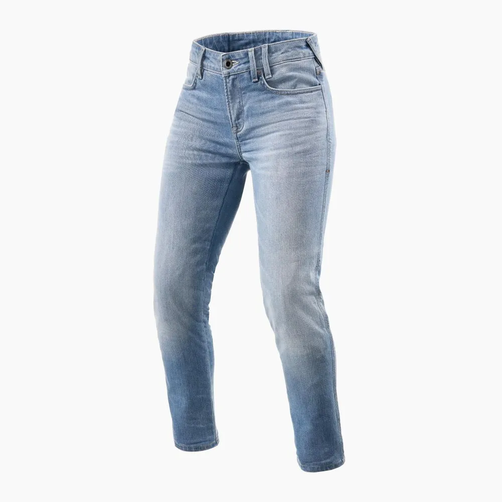 REV'IT! Shelby 2 Damen SK Motorrad Jeans Hellblau