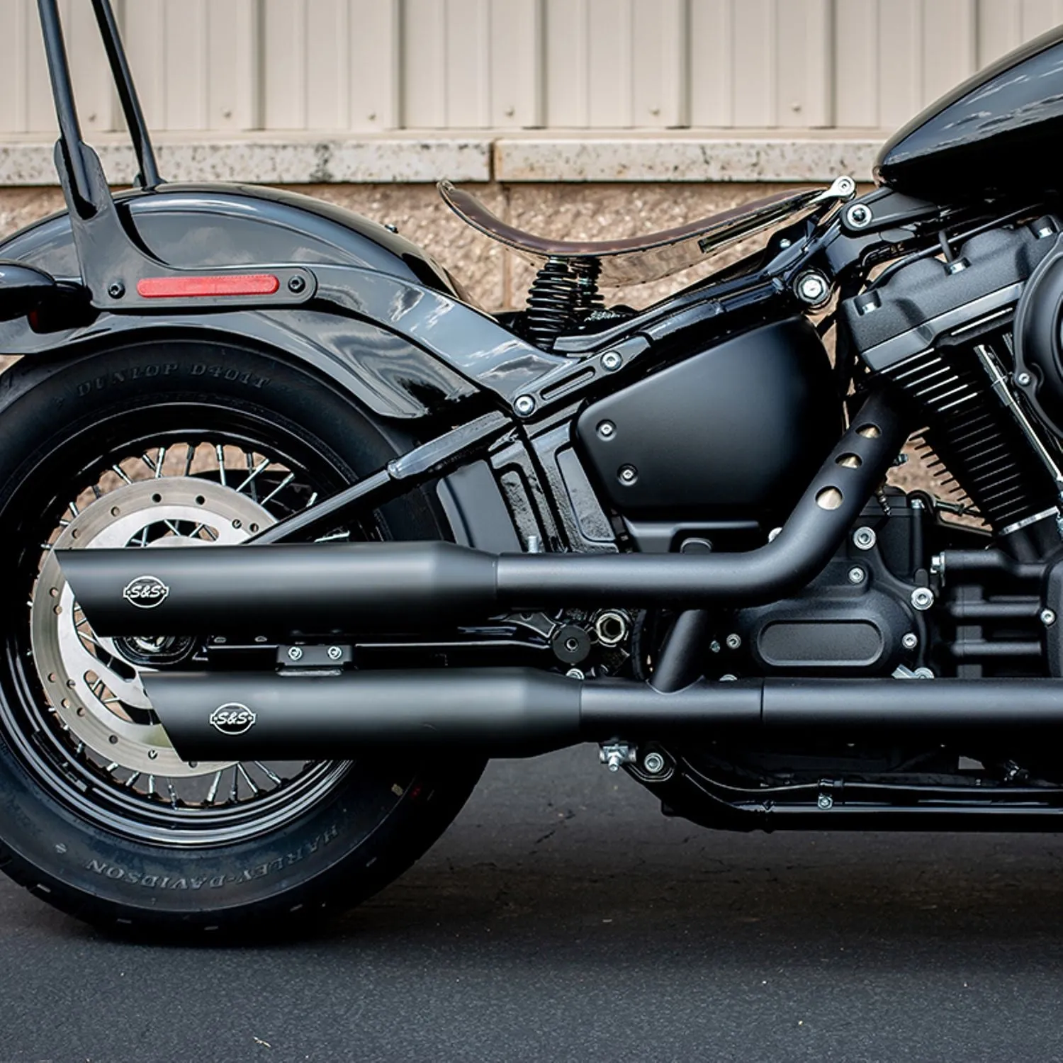 S&S EC Euro 4 genehmigte Slash Cut Slip-On Schalldämpfer für Harley