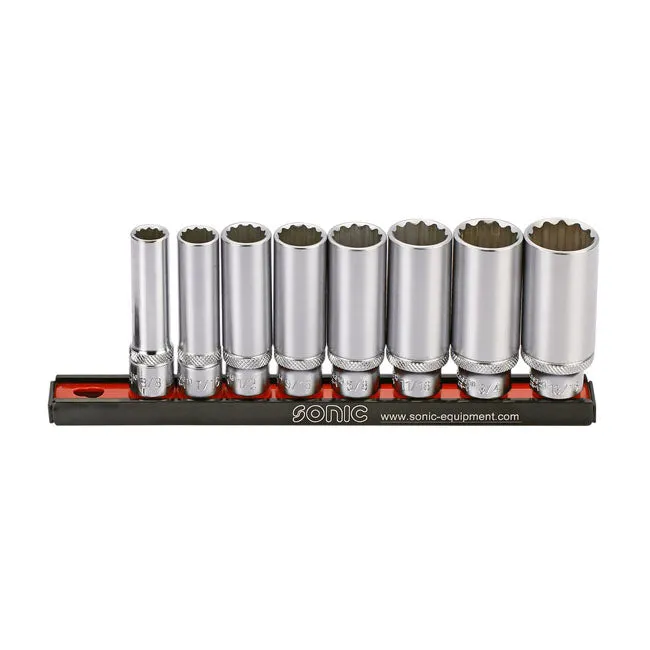 Sonic Deep Socket Rail Set 3/8" US Größen