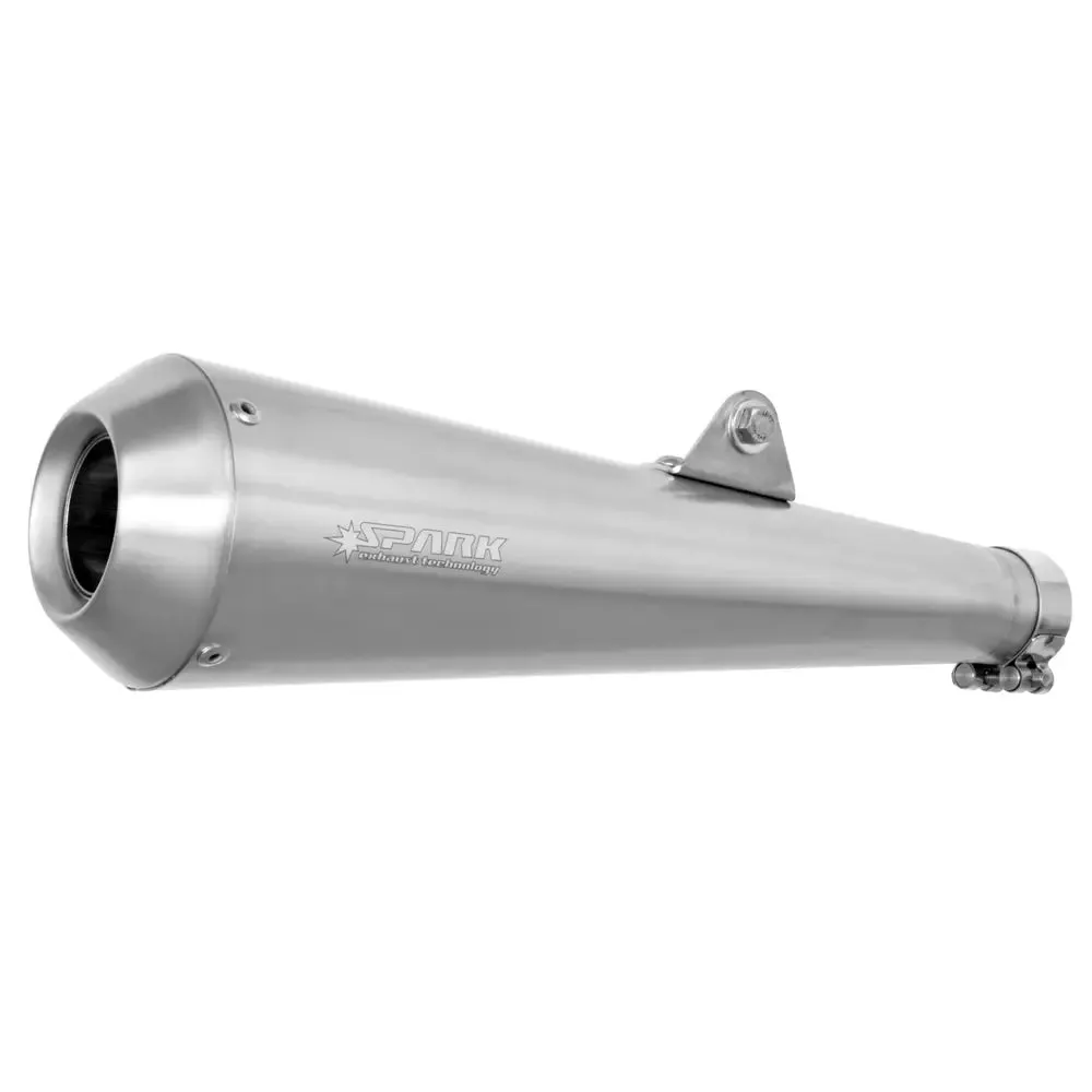 Spark Classic Style Edelstahl Universal Motorrad Slip-On Schalldämpfer