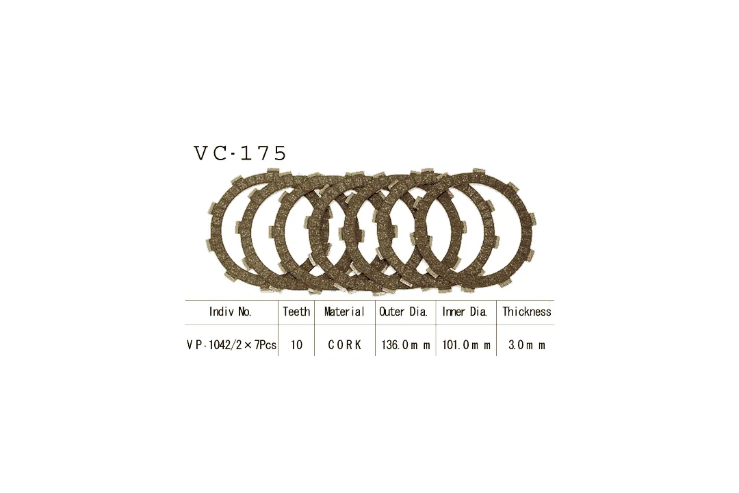 Vesrah Kupplungslamellen-Kit Honda CR125/250R