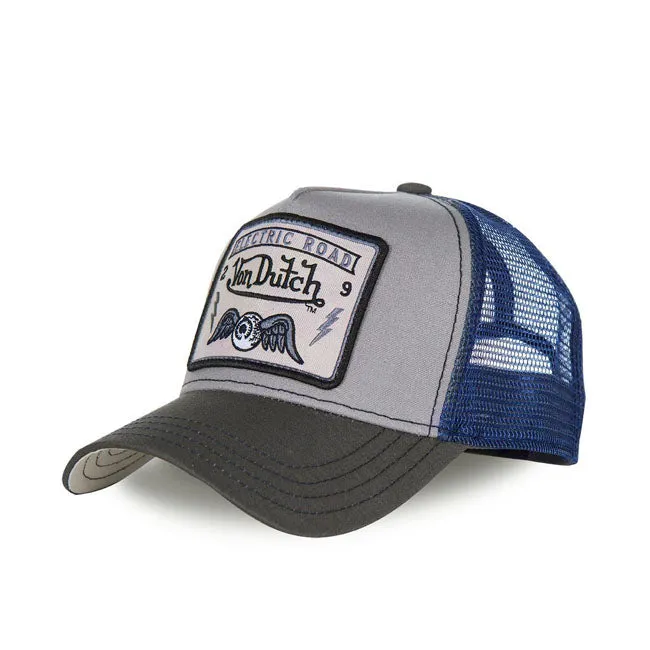 Von Dutch Heritage Cap Quadratischer Aufnäher Blau
