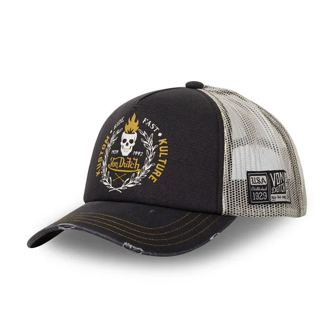 Von Dutch Heritage Trucker Crew Cap Totenkopf