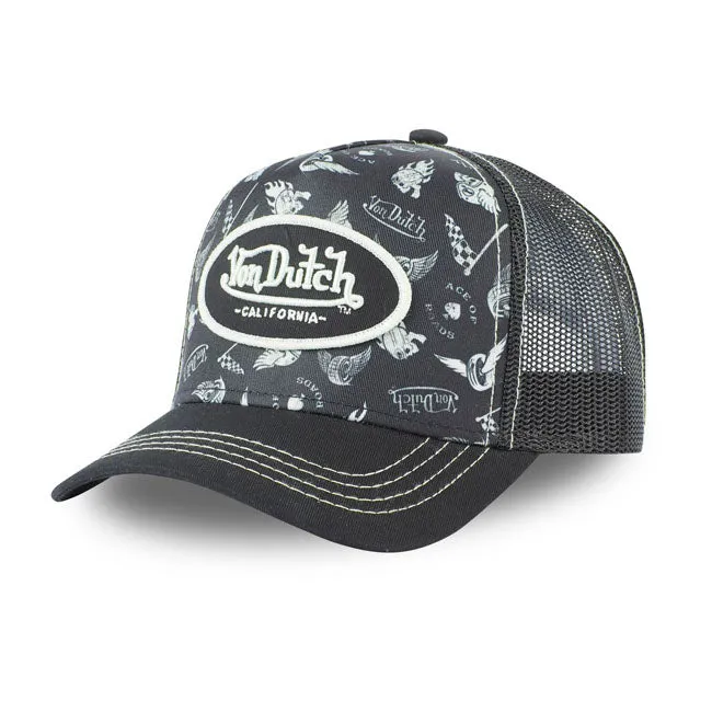Von Dutch Lifestyle Cap Grafik Schwarz/Weiß