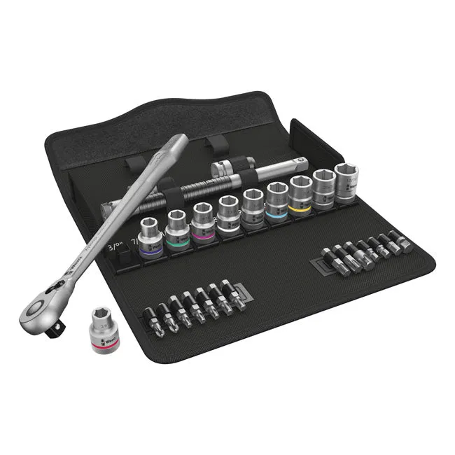 Wera Zyklop Metall-Ratschenschalter-Satz 1/2" Antrieb 28-teilig US-Größen