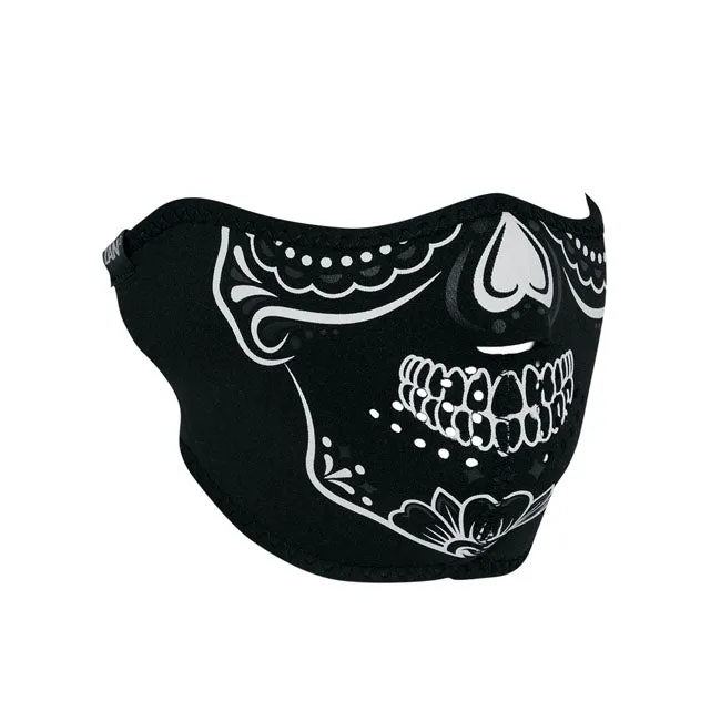 Zanheadgear Halbmaske Neopren Calavera Glow In The Dark