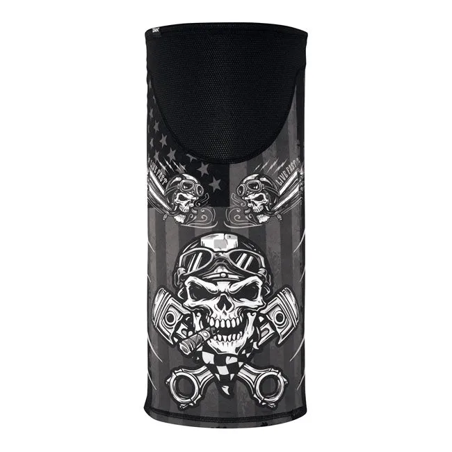Zanheadgear Motley Tube Windproof Biker Totenkopf